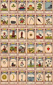 Antique Lenormand Tarot cards Gustav Kuehn