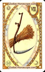 The scythe astrological Lenormand Tarot
