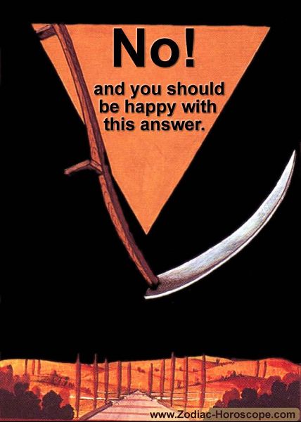 The scythe answers no