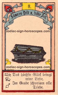 The coffin, monthly Pisces horoscope August