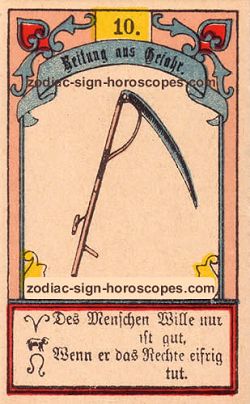 The scythe, monthly Pisces horoscope June