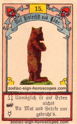 The bear, monthly Pisces horoscope November
