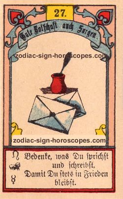 The letter, monthly Pisces horoscope August