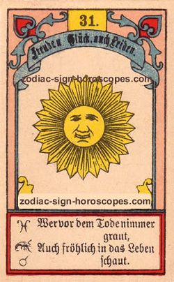 The sun, monthly Pisces horoscope December